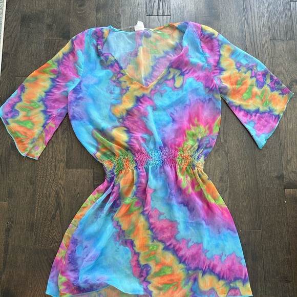 Becca revel tie dye tunic cover up - Picture 4 of 5